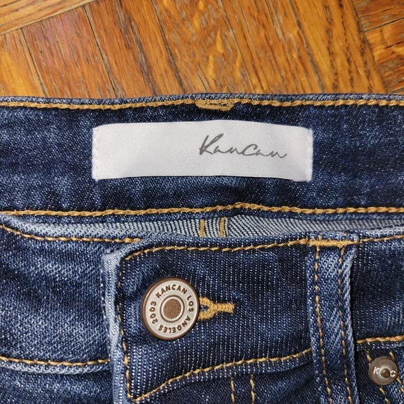 KanCan Distressed Skinny Denim Jeans Size 27 - Picture 2 of 10